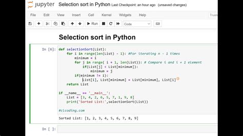 Image result for Program for Selection Sort in Python