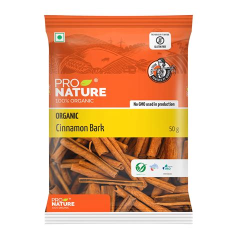 Pro Nature Organic 100% Organic Cinnamon Bark, 50G : Amazon.in: Grocery ...