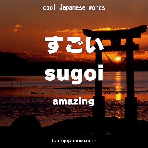 20+ Cool Japanese Words you Won't Learn at School - Team Japanese