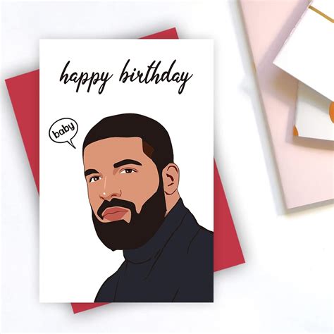 Buy Funny Drake Happy Birthday Card for Boyfriend Girlfriend, Hilarious ...