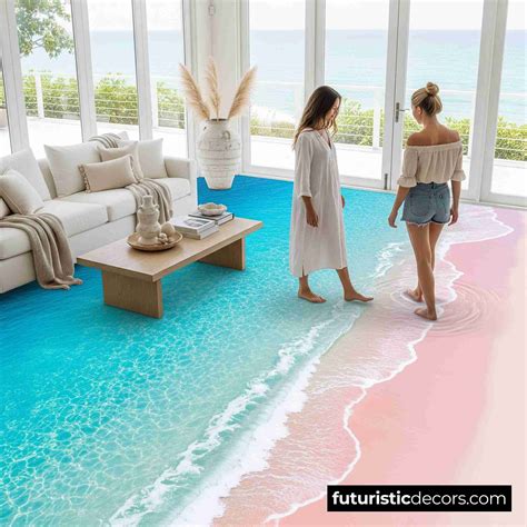 Beach Scene themed Epoxy Floor ideas for stunning interior designs