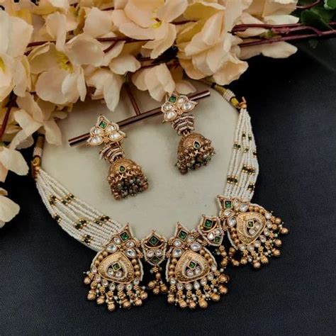 Antique Polki Necklace Set - Lavish Designer Polki Necklace Set Trader ...