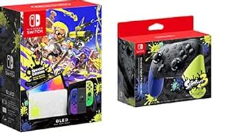 Nintendo Switch OLED with Joy-Con - Splatoon 3 edition + Splatoon 3 Pro ...