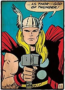 Marvel 'Thor - Thunder God' Officially Licensed Poster (60.96 cm x 91. ...