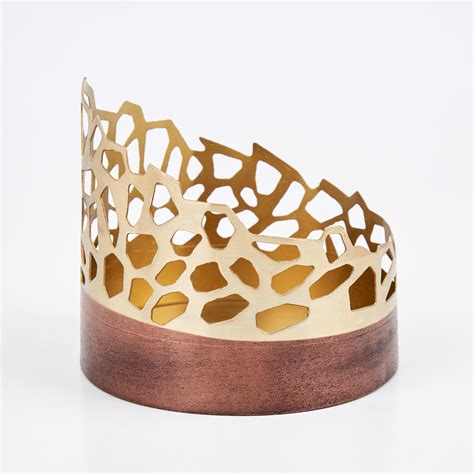 Buy Mystique Forato Metal Hurricane Candle Holder from Home Centre at ...