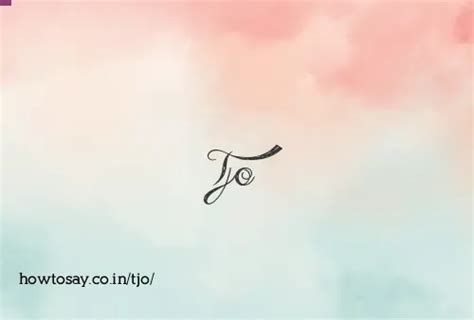 How to pronounce Tjo | Meaning, Synonyms, Nicknames