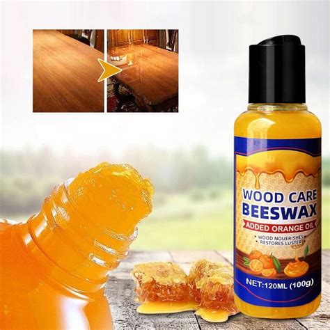 Aodebiao Natural Beeswax Wood Polish & Conditioner – 120ml Restorative ...