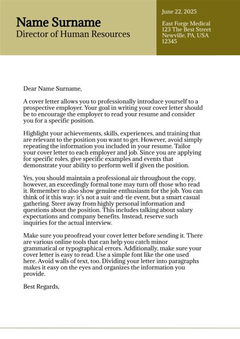 Cover Letter Google Doc Template – UIEB