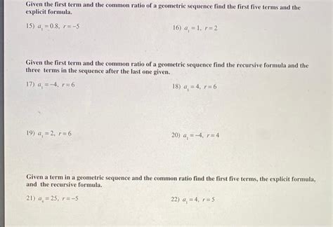 Image result for Geometric Sequence Explicit Formula