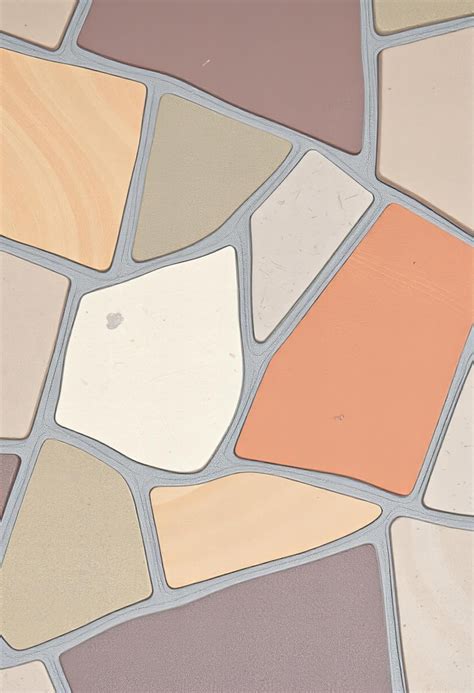 Interlocking stone patterns with a variety of colors and textures ...