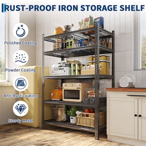Garvee Garage Storage Shelves 36 W x 16 D x 72 H 2200 LBS Storage ...
