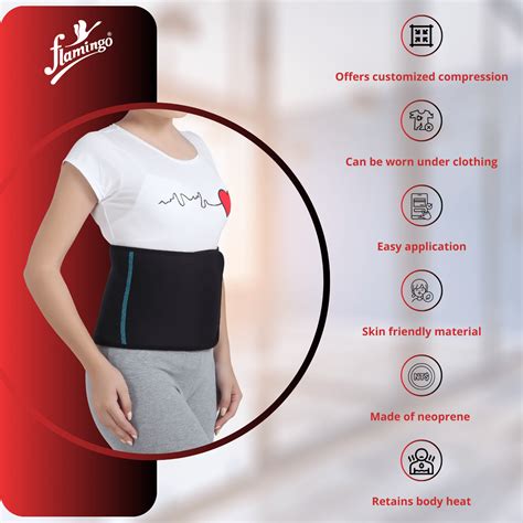 Flamingo ABS Wrap - Neoprene for Fitness & Comfort