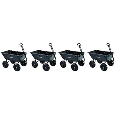 Gorilla Carts GOR6PS Heavy-Duty Poly Yard Dump Cart India | Ubuy