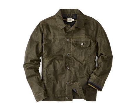 100% Made In The USA: The Flint And Tinder Flannel-Lined Waxed Trucker ...