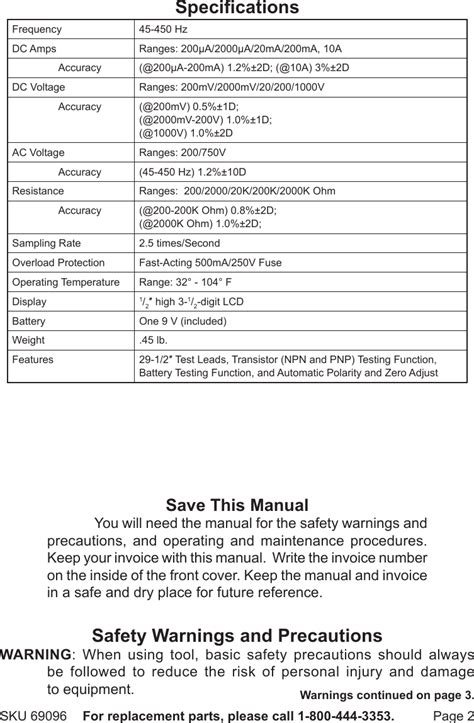 Image result for 7 Function Digital Multimeter Manual