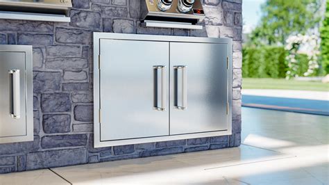 Stainless Outdoor Kitchen Cabinet Doors NewAge Products Stainless
