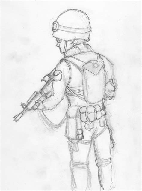 Army Man Drawing at PaintingValley.com | Explore collection of Army Man ...