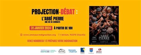 PROJECTION-DÉBAT : LAbbé-Pierre, Atrium de Chaville, 31 January 2024 ...