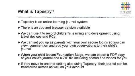 Image result for Tapestry Learning Journal Example