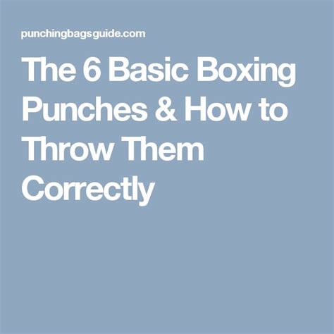Basic Boxing Punches 的图像结果