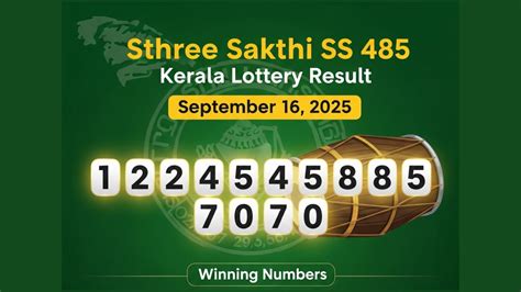 Sthree Sakthi SS 485 Kerala Lottery Result Today 16 September 2025 Live ...