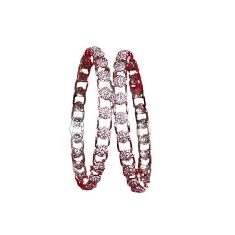 Buy Natural American Diamond Bangles Set for Women – Sparkling Stone ...