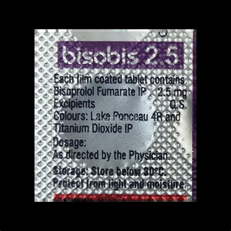 Buy Bisobis 2.5mg Tablet Online at Best Price | Medkart