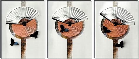 SAF Butterfly Abstract Multieffect UV Textured Panel Painting (Set of 3 ...