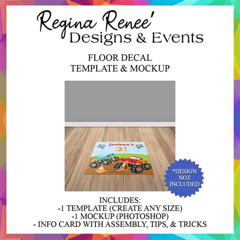 Floor Decal Template & Mockup | Custom Floor Decal | Custom Decals ...