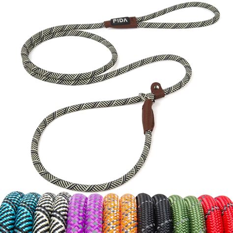 Fida Durable Slip Lead Dog Leash, 6 FT x 3/8" Heavy Duty Dog Loop Leash ...