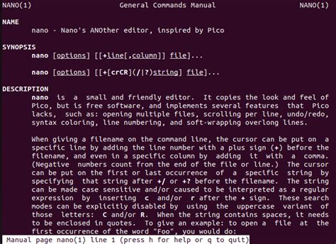 Image result for File Editing Nano Linux