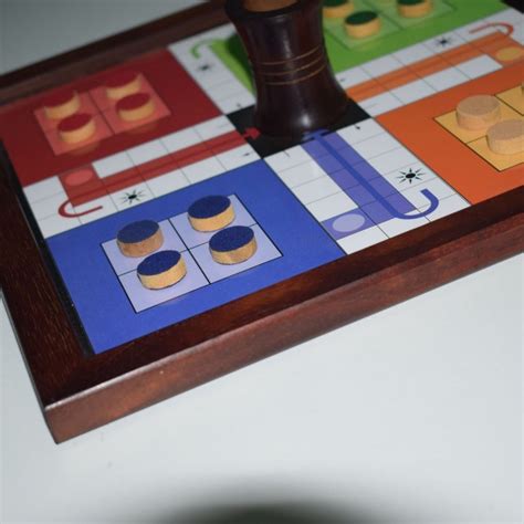 Classic Handmade Wooden 2 in 1 Ludo Magnetic Snakes and Ladders Travel ...