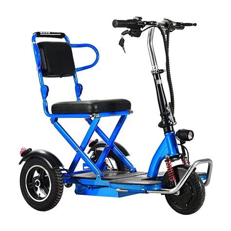 Buy 3 Wheel Foldable Electric Mobility Scooters for Seniors Handicapped, Foldable Motorized ...