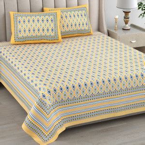 urban jaipur Cotton King Flat 300 TC Geometric Bedsheet - Buy urban ...