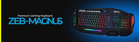 Amazon.in: Buy Zebronics Zeb-Magnus USB Gaming Keyboard with 4 Modes ...