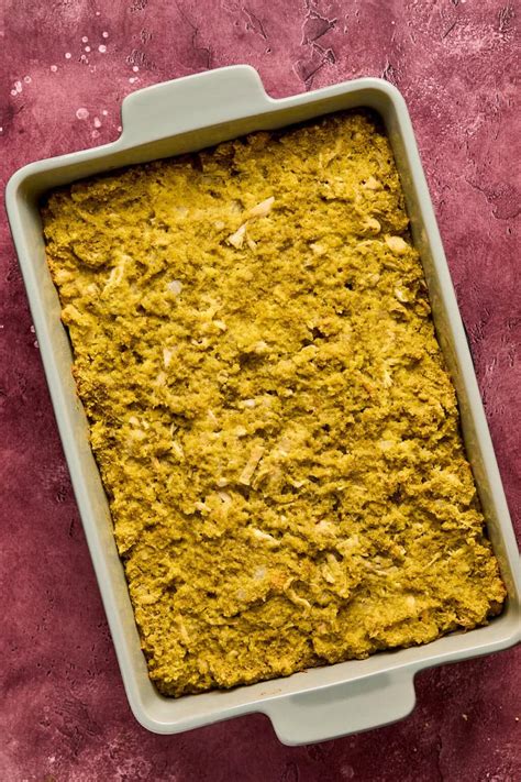 Grandma's Old Fashioned Cornbread Dressing Recipe | Healthy Little Peach