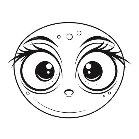 Cartoon Face With Big Eyes Outline Sketch Drawing Vector, Car Drawing, Cartoon Drawing, Wing ... - Drawing of Big T