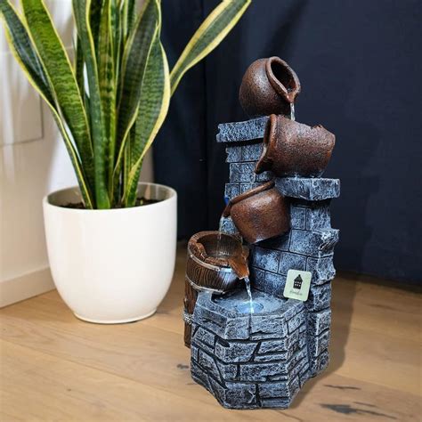 Homebia 22 INCH Water Fountain Natural Water Fountain with Controllable ...