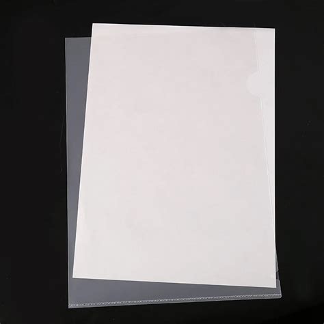 Clear Plastic Binder Sleeves Sheet Paper Protector Sheets Plastic Page ...