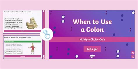 When to Use a Colon Interactive Game