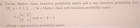 Image result for Transition Probability Matrix Markov Chain