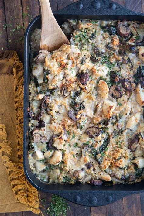 Dairy-Free Creamy Mushroom Chicken and Brown Rice Casserole - The ...