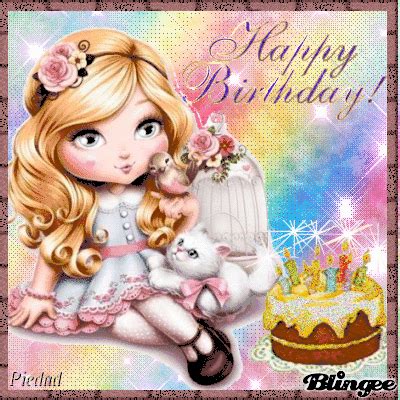 Cute Girl Happy Birthday Gif Pictures, Photos, and Images for Facebook ...