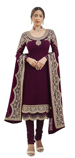 Buy RUDRAPRAYAG Women Maxi Anarkali Gown (Wine_6XL) at Amazon.in