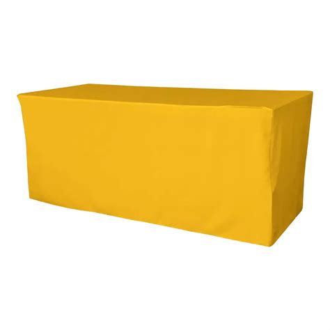 Polyester Poplin Fitted Tablecloth for 8 Foot Folding Table ...