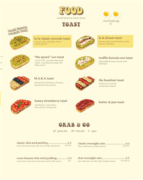 La La Land Menu - Menu Finder