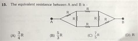 Equivalent resistance between a and b is - Brainly.in