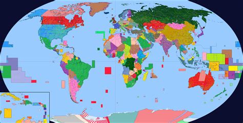 Colored World Map with Primary, Secondary and Tertiary Borders [4974 x 2519] : r/MapPorn