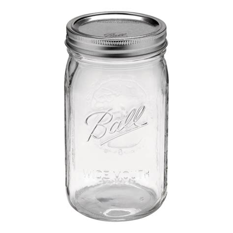 Mason jar - Quart 0,9 liter - Wide mouth