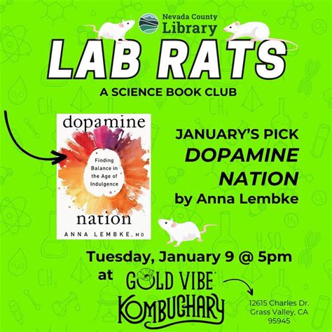 Lab Rats: A Science Book Club @ Gold Vibe Kombuchary, Gold Vibe ...
